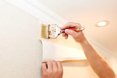 Pose de papier peint à Joucas — revêtements muraux et toiles de verre